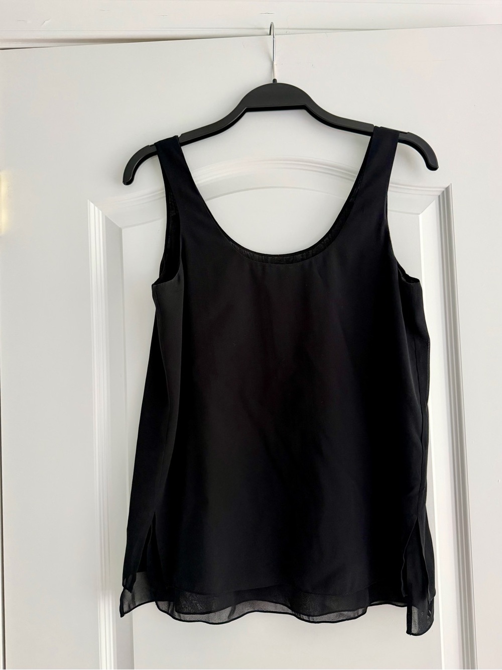 Vince Black Silk Sleeveless Top
